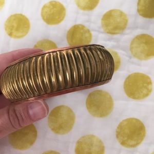 Vintage brass/copper boho bangle